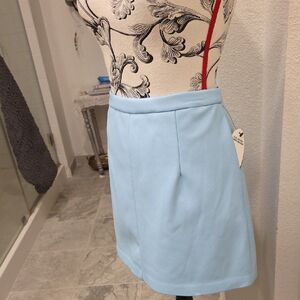 Sky Blue Mini Skirt